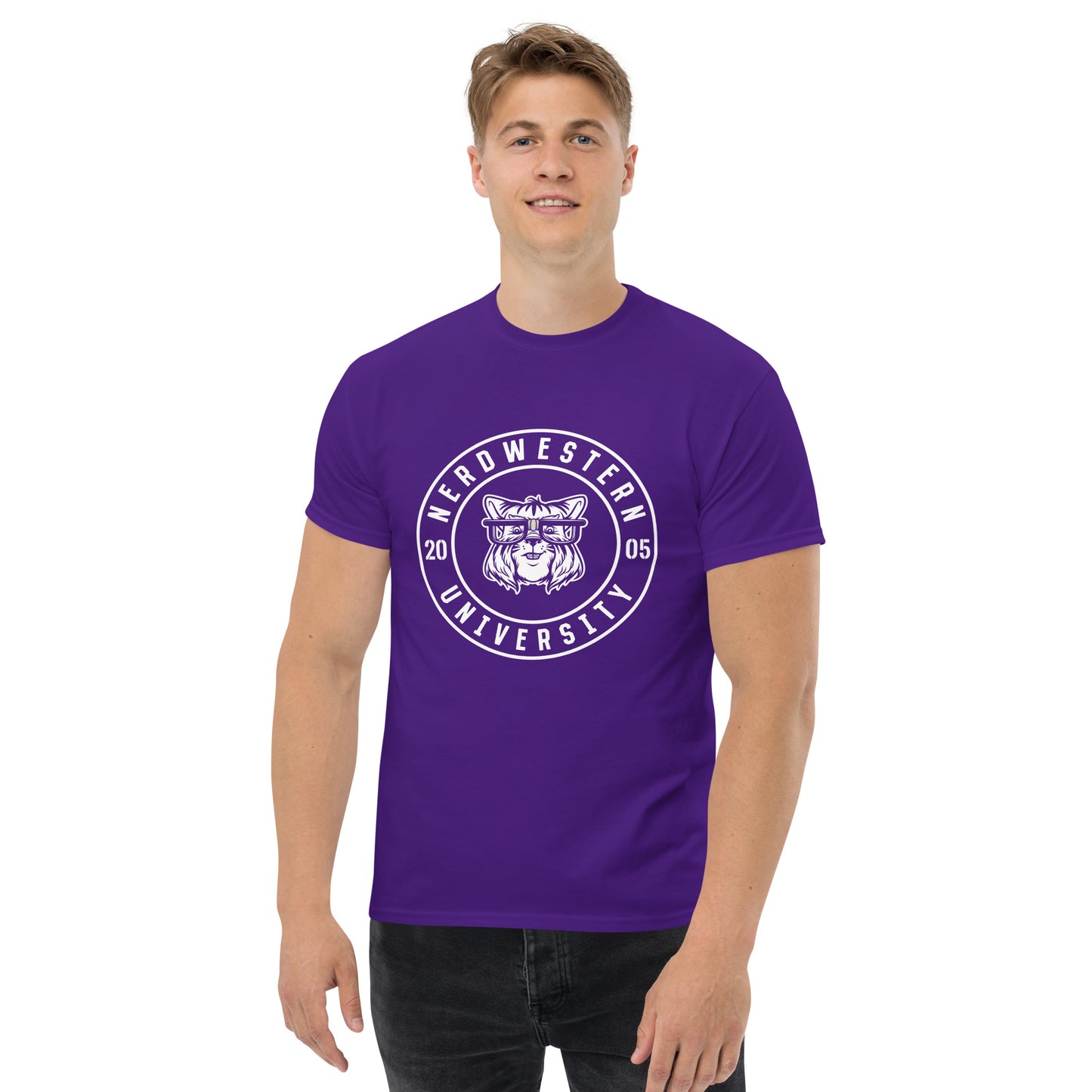 Purple Nerdwestern Men's Classic Tee