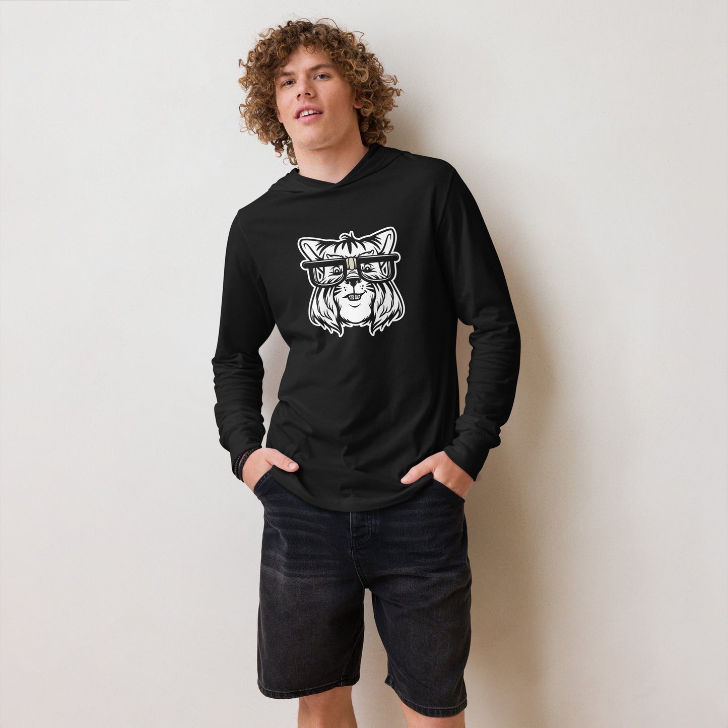 Nerdwestern Hooded Long-Sleeve Tee